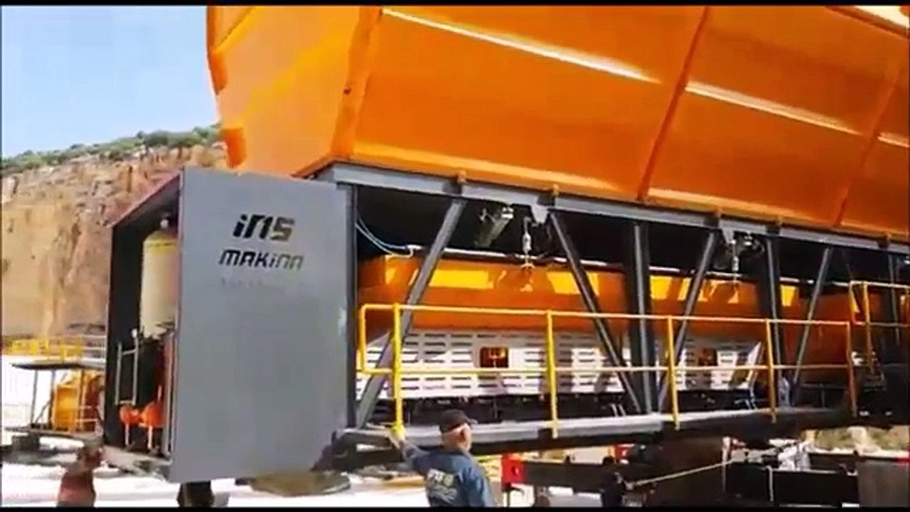 ins makina 130 m3 hour stationary concrete batching plant. sabit beton santrali