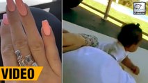 Kylie Jenner Enjoys Mommy Time With Baby Stormi While Showing off Her Diamond Ring