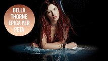 Bella Thorne come una sirena per PETA