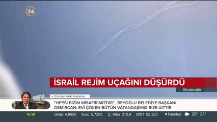 Uçak patriot füzesiyle vuruldu