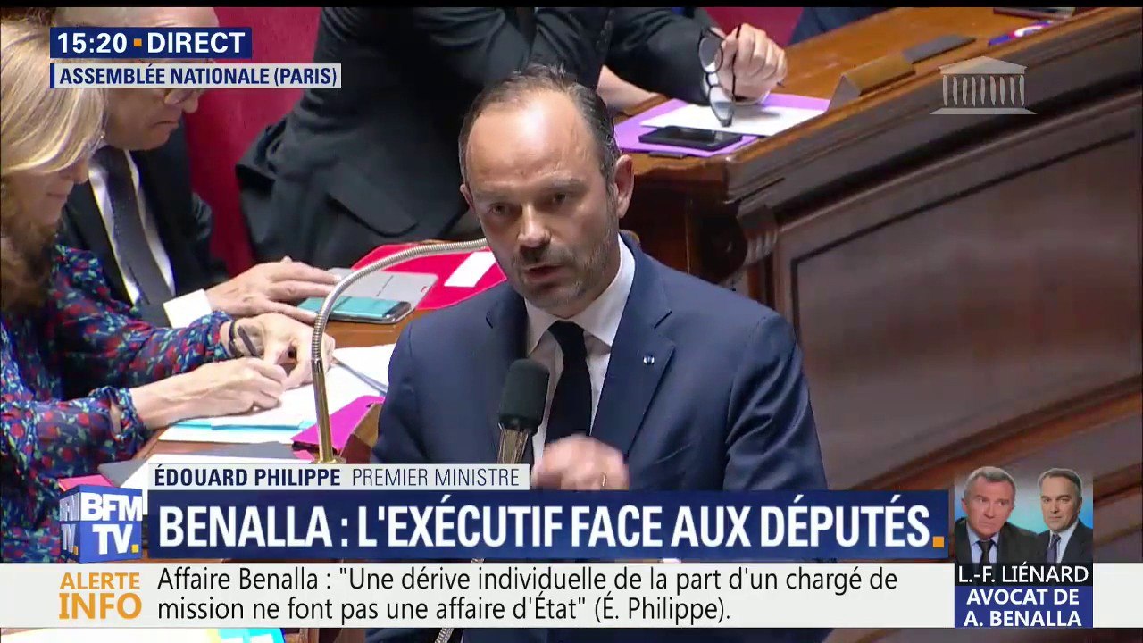Philippe sur l'affaire Benalla: "Rien n'a été masqué, rien n'a été omis"