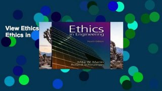 View Ethics in Engineering Ebook Ethics in Engineering Ebook