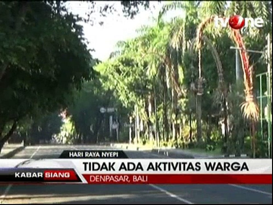 Suasana Nyepi di Bali