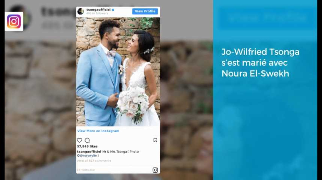 Jo-Wilfried Tsonga s’est marié avec Noura El-Swekh