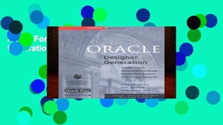 About For Books  Oracle Designer Generation  Unlimited