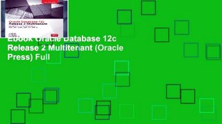Ebook Oracle Database 12c Release 2 Multitenant (Oracle Press) Full