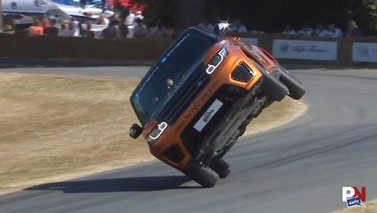 Range Rover Takes The Goodwood Hill On Two Wheels