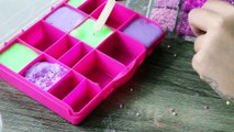 MIXING MINI SLIME PALLETS! FIRE AND EARTH SLIME SMOOTHIE! SO SATISFYING!