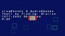 viewEbooks & AudioEbooks Theft by Finding: Diaries 1977-2002 D0nwload P-DF