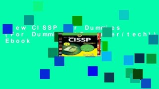 View CISSP For Dummies (For Dummies (Computer/tech)) Ebook