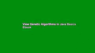 View Genetic Algorithms in Java Basics Ebook
