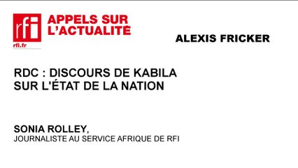 RDC : discours de Kabila sur l'état de la nation
