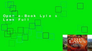Open e-Book Lyle s Laws Full
