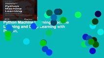 Popular to Favorit  Python Machine Learning: Machine Learning and Deep Learning with Python,