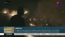Incendios forestales en Grecia dejan al menos 20 muertos y 140 heridos