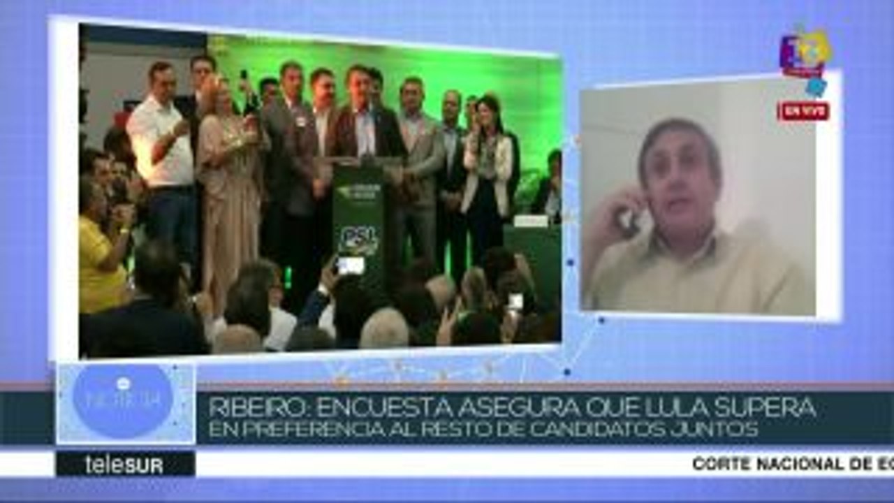 Ribeiro: Lula supera en preferencia al resto de...