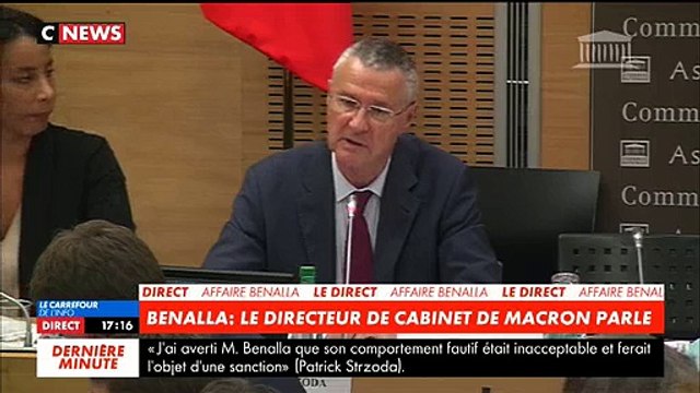 Regardez l'incident quand le Directeur de Cabinet d'Emmanuel Macron refuse de donner les avantages dont bénéficie Alexandre Benalla