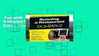 Best seller  Running a Restaurant For Dummies: Second Edition  E-book