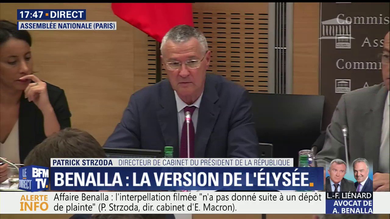 Patrick Strzoda ne voit aucun avantage concernant le véhicule et le logement quai Branly d'Alexandre Benalla