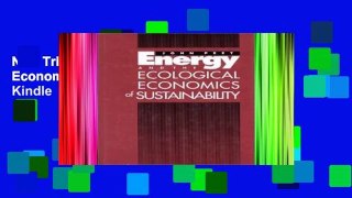 New Trial Energy   Ecological Economics of Sustainability For Kindle