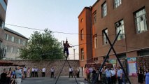 MEGERIAN RUG GALLERY & MEGERIAN RUG CLEANERS - Armenian Tightrope Walking at Megerian Carpet Armenia