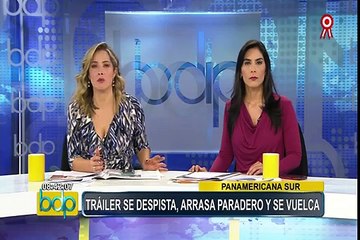 Camión volcado en la Panamericana Sur no tenía permiso de circulación