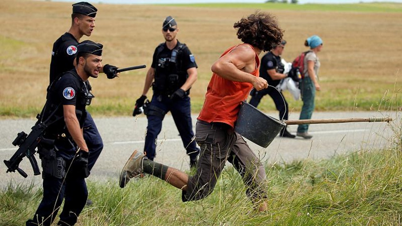 Proteste auf der Tour de France