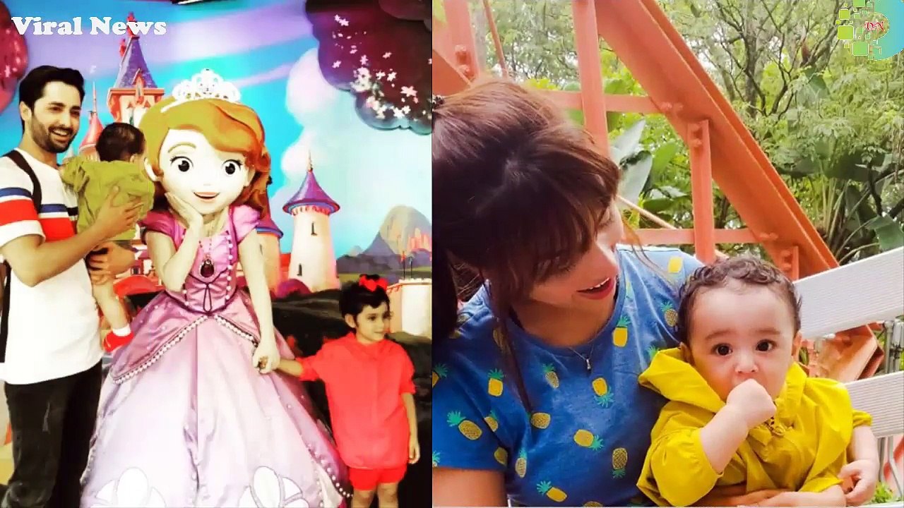 New Pictures of Ayeza Khan  Danish with kids in USA