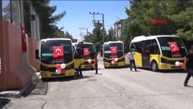 Mardin Derik İlçesinde Şehiriçi Çalışacak 4 Halk Otobüsü Törenle Hizmete Başladı