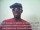 AfD zeigt mit welcher Botschaft der Flüchtling nach Deutschland kommt