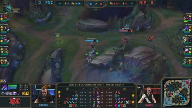 FNATIC vs NINJAS IN PYJAMAS Highlights - Week 1 EU LCS Summer 2017