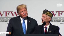 Trump Invites 94-Year-Old Veteran On Stage