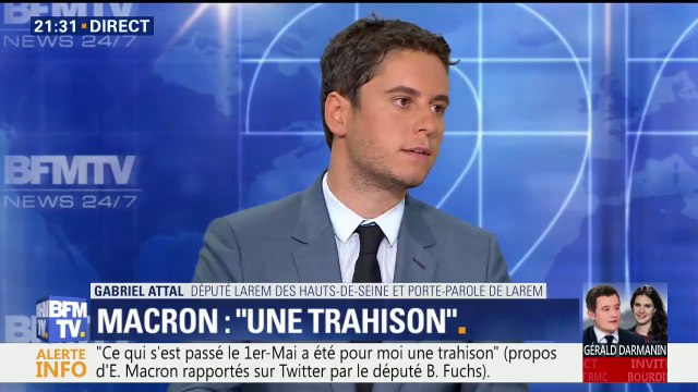 Affaire Benalla: On a un Président de la République qui assume , affirme Gabriel Attal, porte-parole de LaREM