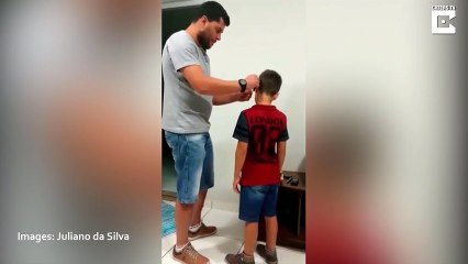 Deaf Boy Spins On Spot As He Hears Father’s Voice For The First Time