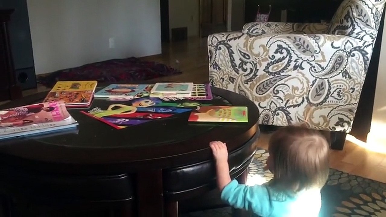 Peekaboo Pup Plays With Toddler
