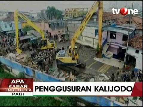 Suasana Terkini Penggusuran Kalijodo