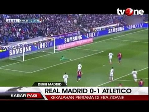 Atletico Tekuk Madrid 0-1 di Santiago Bernabeu