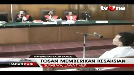 Tosan Berikan Kesaksian di Sidang Pembunuhan Salim Kancil