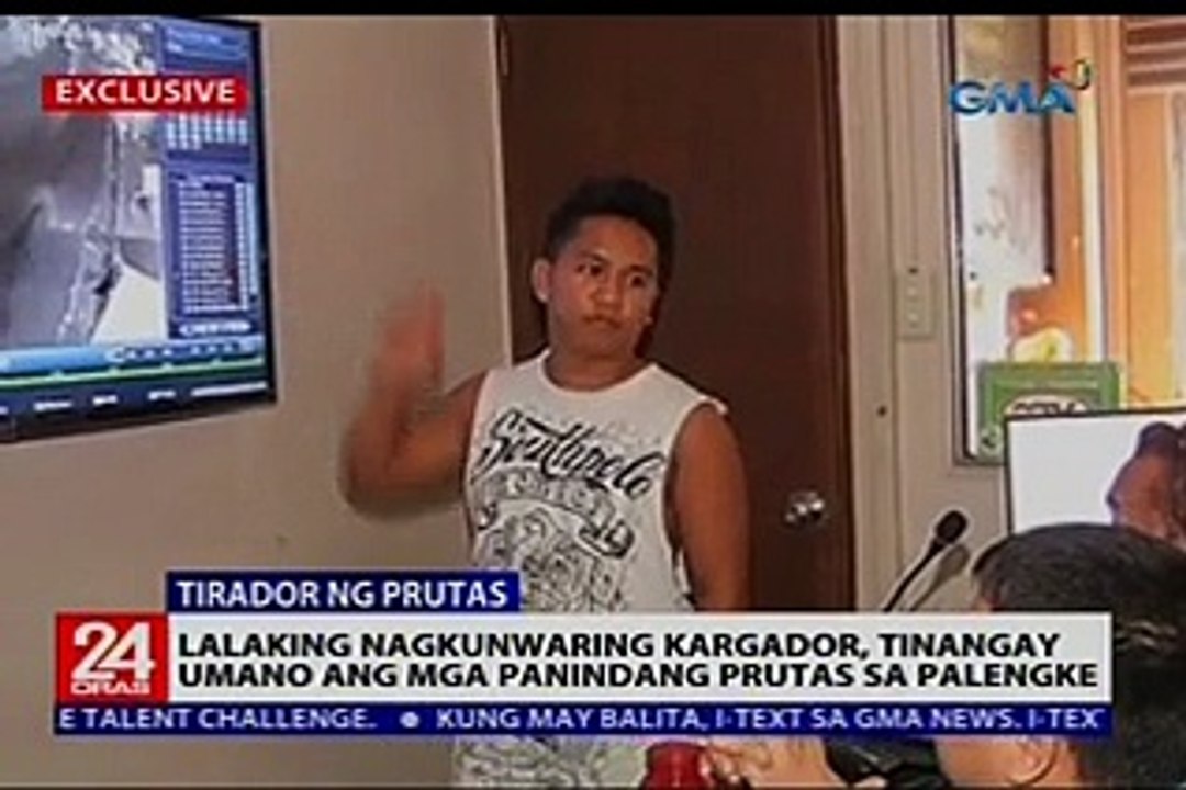 Lalaking nagkunwaring kargador, tinangay umano ang mga panindang prutas sa palengke