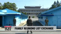 Two Koreas to exchange documents at Panmunjom in preparation for family reunions