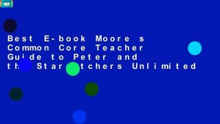 Best E-book Moore s Common Core Teacher Guide to Peter and the Starcatchers Unlimited