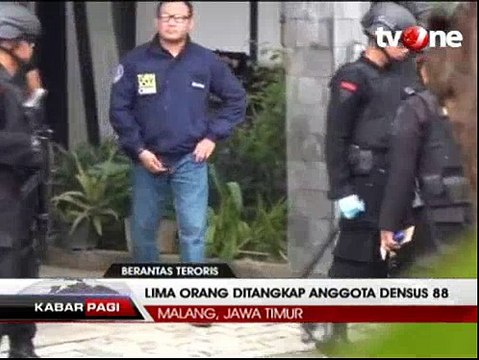 Densus 88 Tangkap Lima Terduga Teroris di Malang