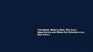 Trial Ebook  Made to Stick: Why Some Ideas Survive and Others Die Unlimited acces Best Sellers