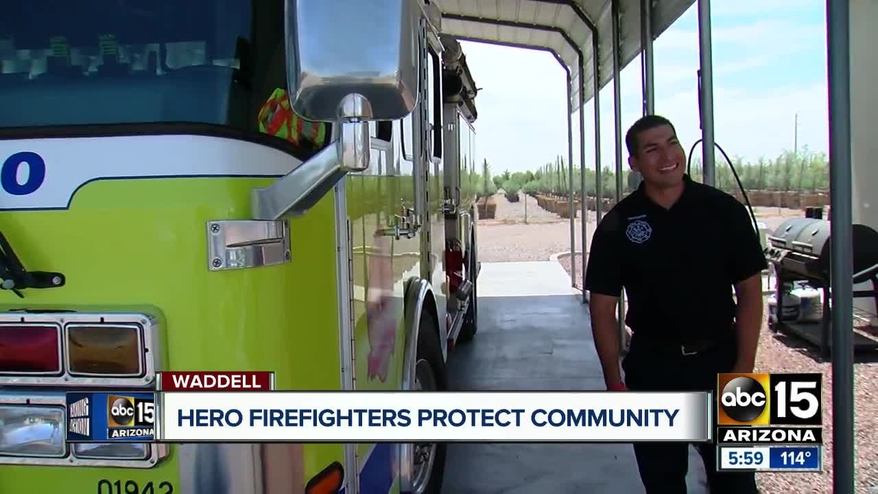 Firefighters recall helping protect crash victim and taking cover after suspect opened fire