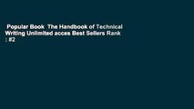 Popular Book  The Handbook of Technical Writing Unlimited acces Best Sellers Rank : #2