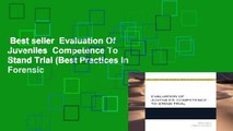 Best seller  Evaluation Of Juveniles  Competence To Stand Trial (Best Practices In Forensic