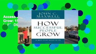 Access books How Successful People Grow: 15 Ways to get ahead in life D0nwload P-DF