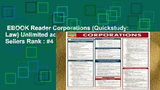 EBOOK Reader Corporations (Quickstudy: Law) Unlimited acces Best Sellers Rank : #4