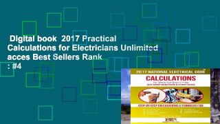 Digital book  2017 Practical Calculations for Electricians Unlimited acces Best Sellers Rank : #4