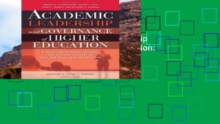Favorit Book  Academic Leadership and Governance of Higher Education: A Guide for Trustees,
